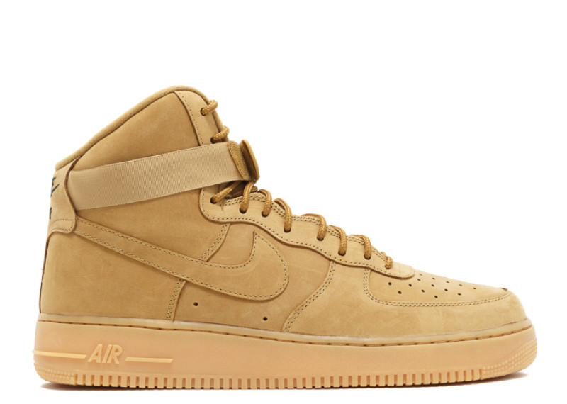 nike air force 1 high men shoes-wheat